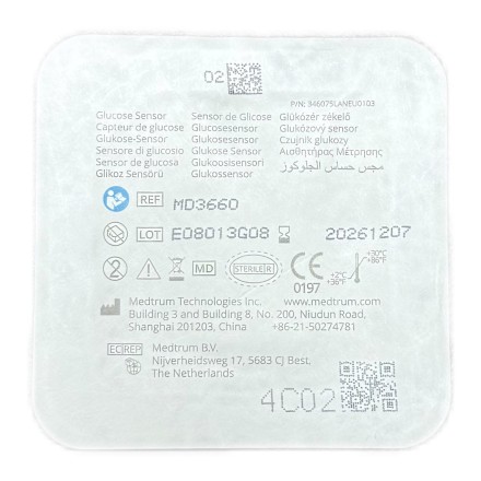 Сенсор мониторинга глюкозы MD3660 Medtrum Медтрум
