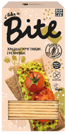 Хлебцы хрустящие " Гречневые" Байт Bite