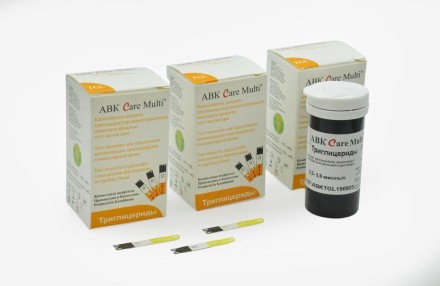 Тест-полоски триглицериды АБК Кеа Мульти ABK Care Multi №25