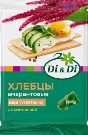 Хлебцы амарантовые "С ламинарией" Ди энд Ди/ Di&Di