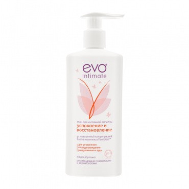 Гель для интимной гигиены EVO Intimate "Успокоение и восстановление" с актив-комплексом Пантелакт
