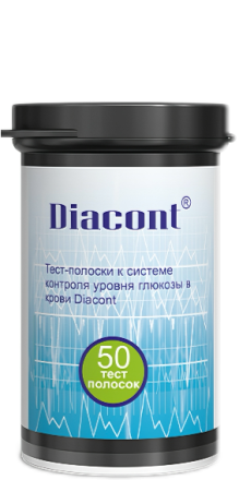 Тест-полоски Диаконт Коннект Diacont Connect №50