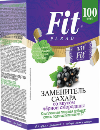 Заменитель сахара "Черная смородина" ФитПарад / FitParad № 27