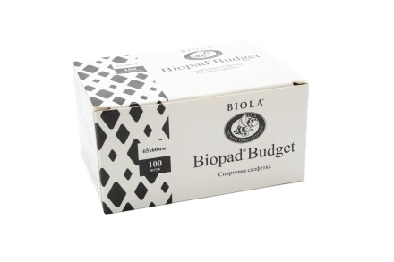Спиртовая салфетка Biopad Budget 65х60 100 штук