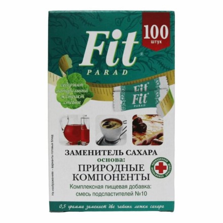 Заменитель сахара "Стевия" ФитПарад / FitParad № 10