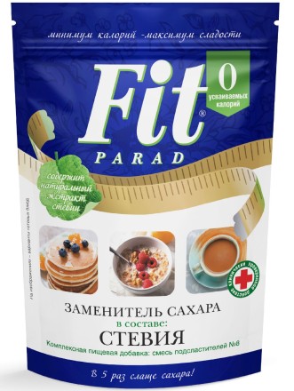 Заменитель сахара "Стевия" ФитПарад / FitParad № 8